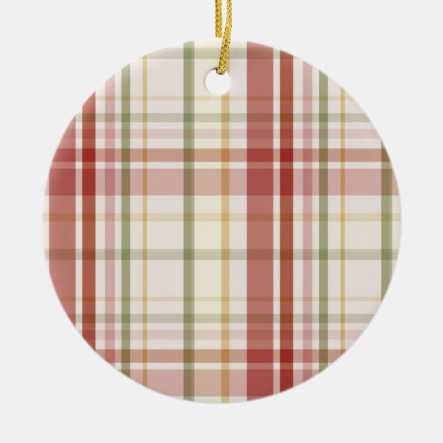 Klan Stewart Tartan Julgransprydnad Keramik (Framsidan)
