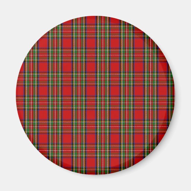 Klan Stewart Tartan Magnet (Framsidan)