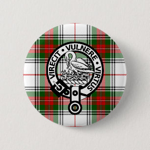 Klan Stewart Tartan Vapensköld-knapp Knapp
