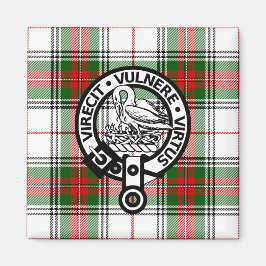 Klan Stewart Tartan Vapensköld Magnet