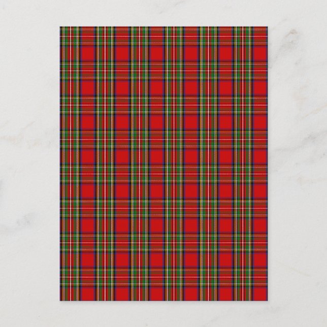 Klan Stewart Tartan Vykort (Framsida)