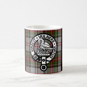Klan Stewart Vapensköld och Tartan Kaffemugg