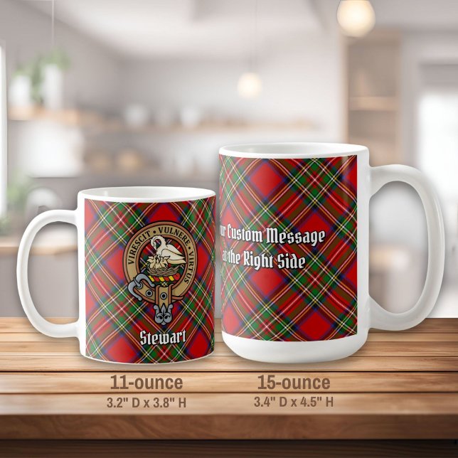 Klan Stewart Vapensköld över Royal Tartan Kaffemugg (Skapare uppladdad)