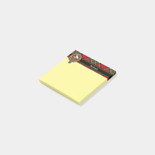 Klan Stewart-Vapensköld Post-it Block (Vinklad)