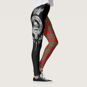 Klan Stewart Vapensköld & Tartan Leggings