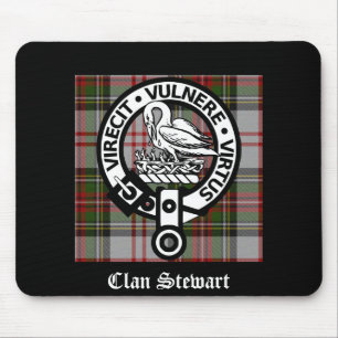 Klan Stewart Vapensköld & Tartan Musmatta