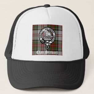 Klan Stewart Vapensköld & Tartan Truckerkeps