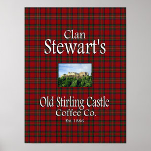 Klan Stewart's Old Stirling Castle Coffee Co. Poster