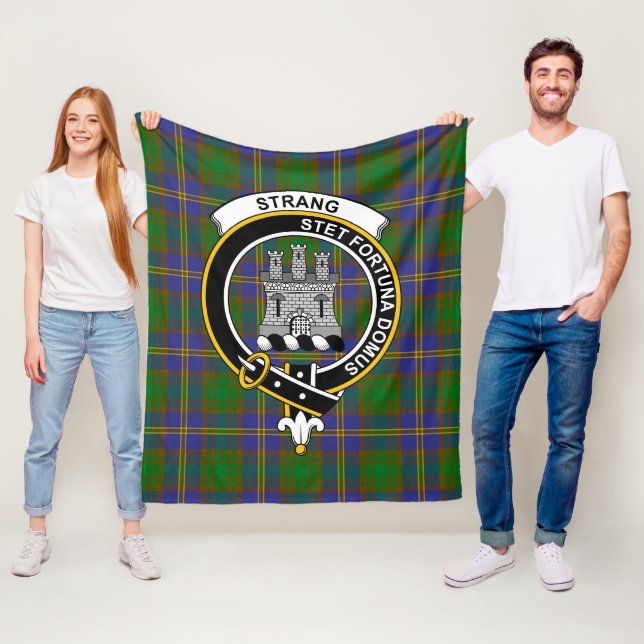 Klan Strange av Balcaskie Tartan Plaid Fleecefilt (På plats)