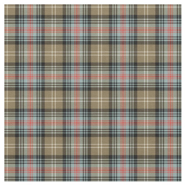 Klan Sutherland Ancient Tartan Tyg (Närbild)