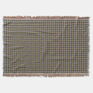 Klan Sutherland solbränd och svart skotsk Tartan Mysfilt