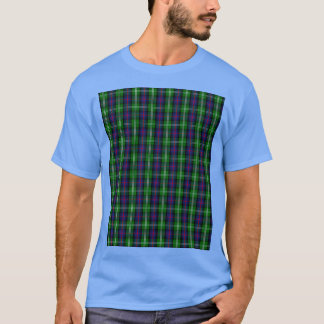 Klan Sutherland Tartan Graphic T Shirt