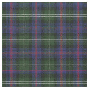 Klan Sutherland Tartan Grönt Lila Check Tyg