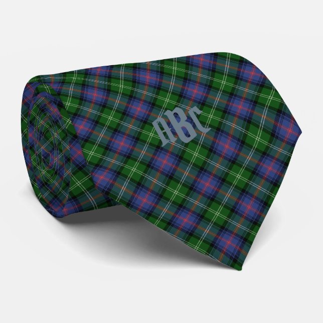 Klan Sutherland Tartan - lilla mönster Slips (Rullad)