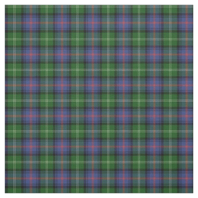 Klan Sutherland Tartan - liten mönster Tyg (Provkarta)