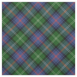 Klan Sutherland Tartan - medel med diagonal mönste Tyg