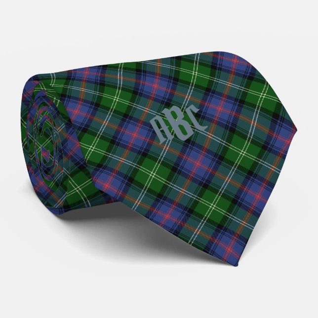 Klan Sutherland Tartan - mellersta mönster Slips (Rullad)