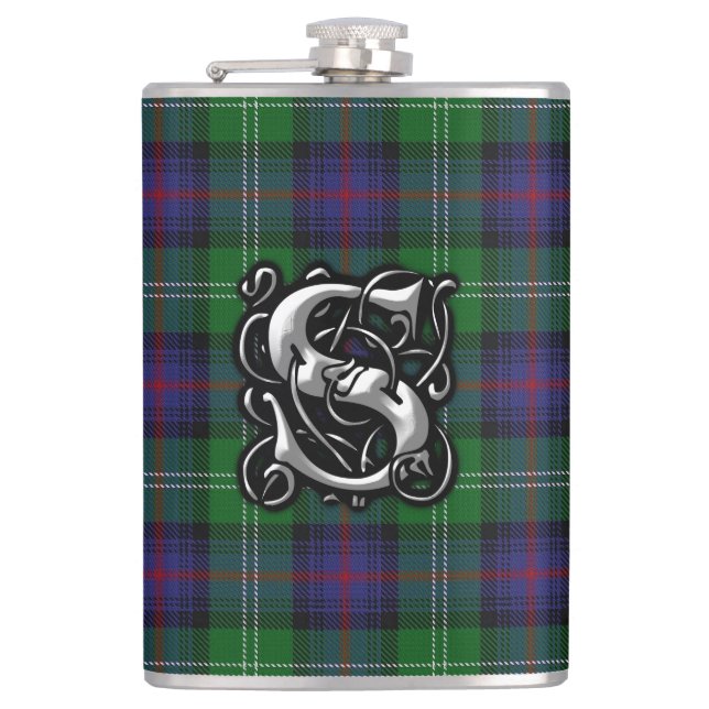 Klan Sutherland Tartan Old Scotland-kolv Fickplunta (Framsidan)