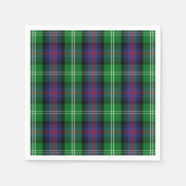 Klan Sutherland Tartan Pappersservett (Framsidan)