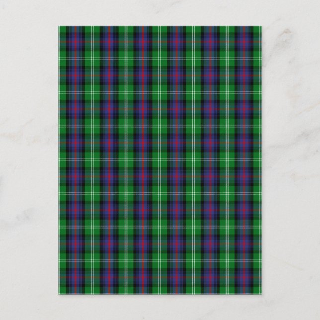 Klan Sutherland Tartan Vykort (Framsida)