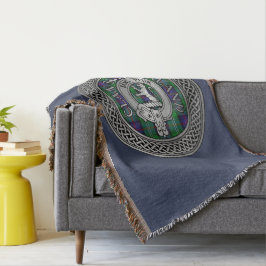 Klan Sutherland Vapensköld & Tartan Knot Filt