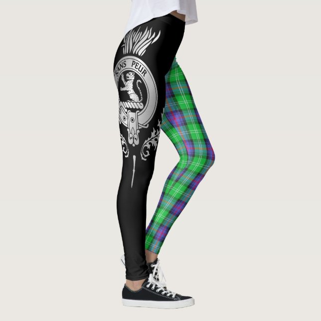 Klan Sutherland Vapensköld & Tartan Leggings (Höger)