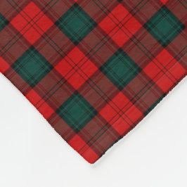 Klan Tartan i Atholl Red and Forest Grönt Fleecefilt