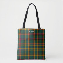 Klan Tartan Mörk grönt Play Monogram