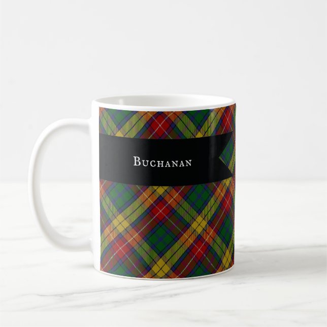 Klan Tartan Pput Mönster Kaffemugg (Vänster)
