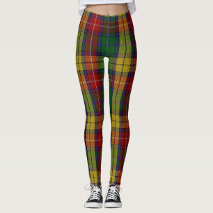 Klan Tartan Pput Mönster Leggings