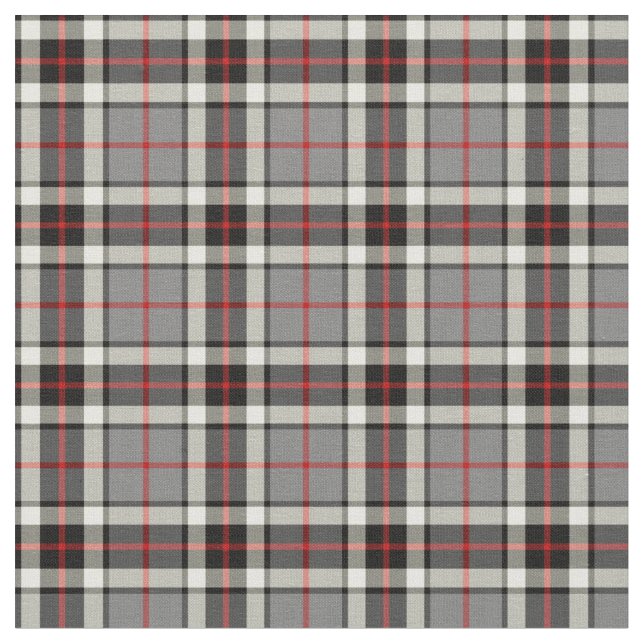 Klan Thompson Grått Dress Tartan Tyg (Närbild)