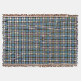 Klan Thompson Light Blue Scottish Tartan Filt