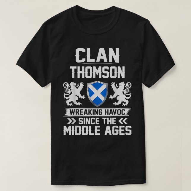 Klan Thomson Scottish Family Klan Scotland wreakin T Shirt (Design framsida)