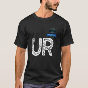 Klan Urquhart U Brev R-familjmatchning T Shirt