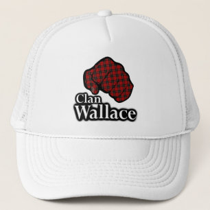 Klan Wallace Scotland Proud Tartan Fist Truckerkeps