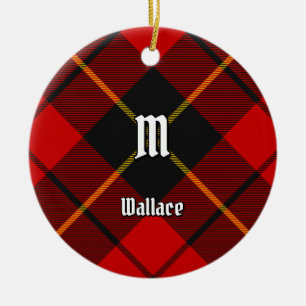 Klan Wallace Tartan Ceramic Ornament