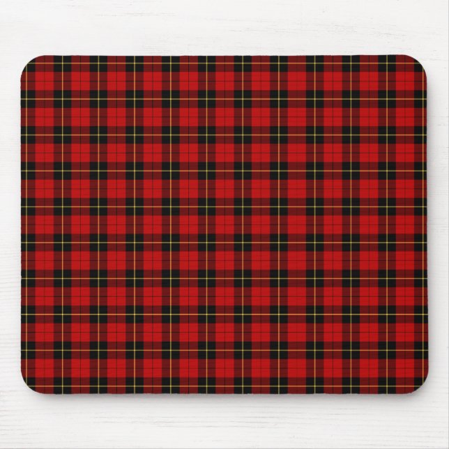 Klan Wallace Tartan Classic Red Scottish Play Musmatta (Framsidan)