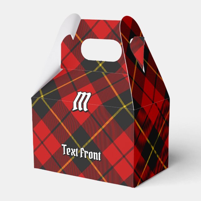 Klan Wallace Tartan Favor Box Presentaskar (Framsidan Sidan)
