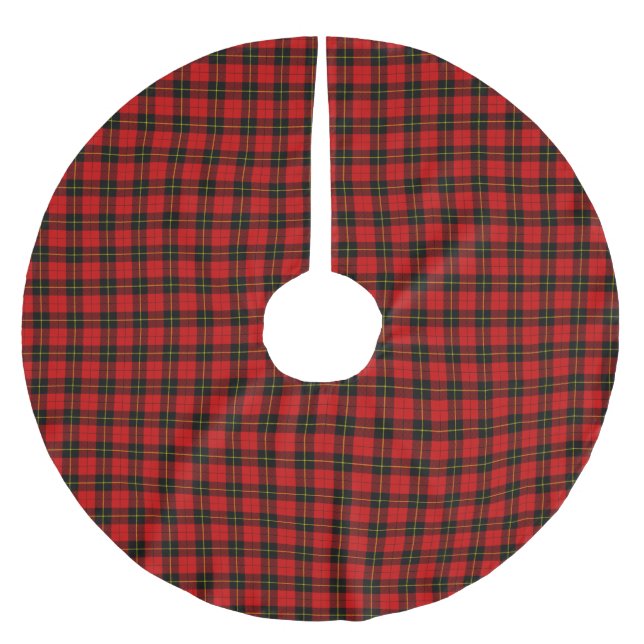 Klan Wallace Tartan Julgransmatta Borstad Polyester (Framsidan)