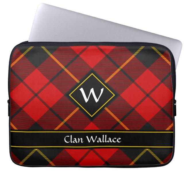 Klan Wallace Tartan Laptop sleeve (Framsidan)