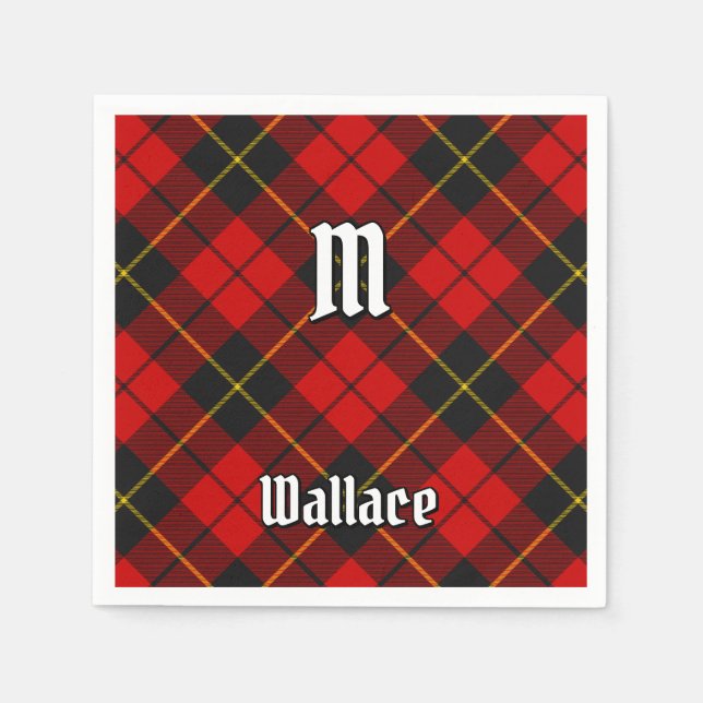 Klan Wallace Tartan Napkins Pappersservett (Framsidan)