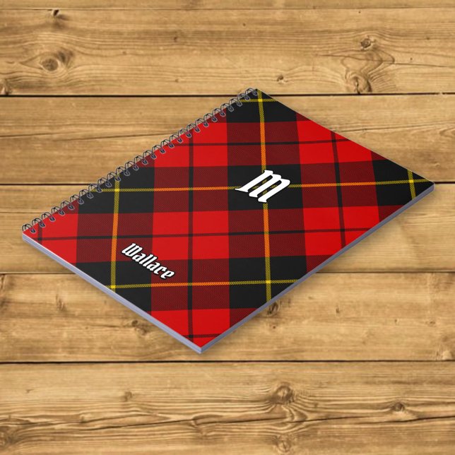 Klan Wallace Tartan Notebook Anteckningsbok (Skapare uppladdad)