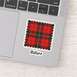 Klan Wallace Tartan Sticker Klistermärken