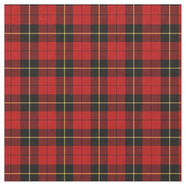 Klan Wallace Tartan Tyg (Närbild)
