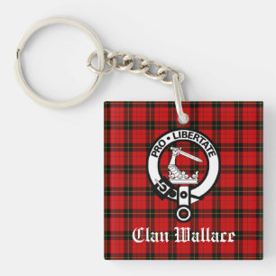 Klan Wallace Vapensköld Badge och Tartan