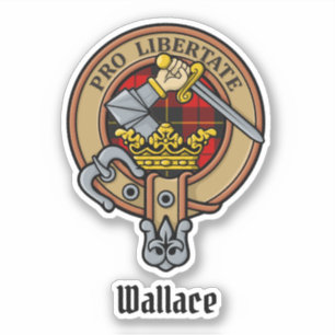 Klan Wallace-Vapensköld - etikett
