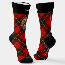 Klan Wallace Vapensköld över Tartan