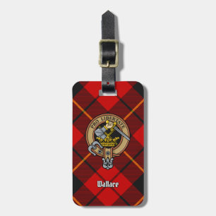 Klan Wallace Vapensköld över Tartan Bagagebricka