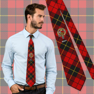 Klan Wallace Vapensköld över Tartan Slips