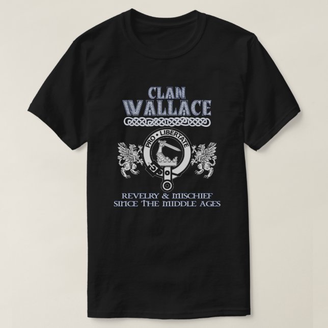 Klan Wallace vapensköld Scottish klans Scottish Su T Shirt (Design framsida)
